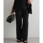 パンツ リネンスタッズパンツ レディース