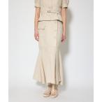 ショッピングラップ スカート ラップスリットツイードマーメイドスカート 春服