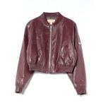 ブルゾン アウター クロップド ボンバージャケット レディース