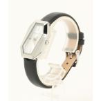 腕時計 SURI シルバートーン レザー ウォッチ レディース