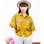 ショッピング刺繍 ブラウス シャツ 「チャイハネ」ネリナラ開襟シャツ レディース