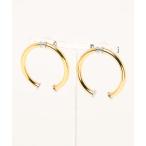 [UN3D.] серьги ( обе уголок для ) FREE Gold женский 