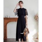 「niana」 半袖ワンピース M ブラック レディース
