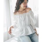 ブラウス シャツ シャーリングギャザーブラウス レディース