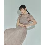 「niana」 半袖ワンピース M グレイッシュベージュ レディース