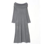 「mily bilet」 ニットワンピース SMALL グレー レディース