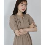 「BLUEEAST」 半袖ワンピース MEDIUM モカ レディース