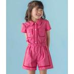 セットアップ 「店舗限定」ダンガリーブラウス＋ショートパンツセットアップ(95〜150cm) キッズ 子供服 女の子