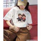 tシャツ PUBLUX/パブリュクス モンチッチ フロントプリント Tシャツ　限定展開 レディース