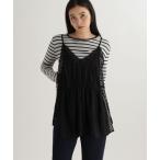 キャミソール 「daily CLIP」レースレイヤードキャミ