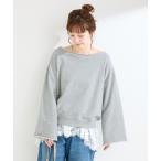 トレーナー スウェット ウォッシャブル / シンプル裏毛スウェットプルオーバー レディース