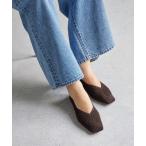  обувь well nessia- квадратное V плоская обувь / вязаный обувь женский 