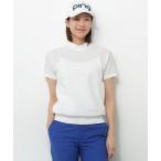ta-toru шея вязаный свитер [PING APPAREL]Mr.PINGen Boss короткий рукав с высоким воротником вязаный [NATIVE] (LADIES) женский 