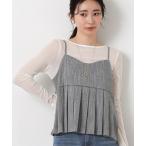 キャミソール ＬＵスラブプリーツキャミ