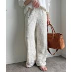 パンツ 「セットアップ可能」メッシュレースパンツ レディース