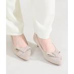 パンプス 2way リボン ミドル ヒール パンプス /62108