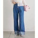 ジーンズ デニム デニムパンツ ラインストーンデニム レディース