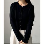 「Louere」 ニットカーディガン LARGE ブラック レディース