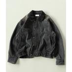 デニムジャケット gジャン 襟切り替え ヴィンテージデザイン デニムブルゾン メンズ