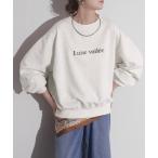 トレーナー スウェット 立体シリコンプリント ロゴスウェット レディース