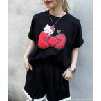 tシャツ 「m:rex」ハローキティコラボ リボンモチーフTEE レディース