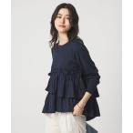 ニット セーター ティアード ドッキング プルオーバー ニット 3 レディース