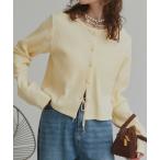 カーディガン ワッフル コンパクト カーディガン レディース