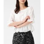 ブラウス シャツ 2026春夏新作 スクエアネックフリルペプラムブラウス レディース