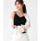 キャミソール 2026春夏新作 レーストリミングキャミソール