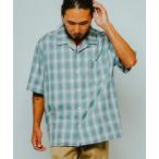 シャツ BIG MIKE ビックマイク/ 26春夏新作 半袖 レーヨンミックス オンブレチェックシャツ 脇スリットタイプ //// 102625531