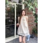 ショッピング水玉 ブラウス シャツ リボンネック 水玉ノースリーブブラウス レディース