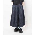 ショッピングミモレ丈 デニムスカート ルーフデニムスカート