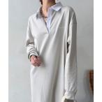 ワンピース 「WEB限定」ワンポイント刺繍ポロシャツワンピース