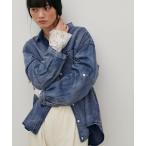 ブラウス シャツ 「LARUTA」「夏も着れるデニム」デニム風加工シャツ レディース