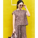 パンツ THOUSAND MILE × FREAK'S STORE/サウザンドマイル 別注 フレンチスリーブ セットアップ /デニムライク/レオパード