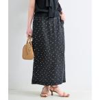 スカート 「S/Mサイズ展開」手洗い可 / リネンレーヨンストレートスカート