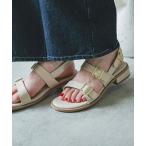 サンダル quaranciel: 2ストラップ ベルト サンダル レディース