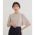 「NATURAL BEAUTY BASIC」 半袖ブラウス SMALL ベージュ レディース
