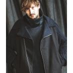 「NO ID.」 ライダースジャケット ONE SIZE ブラック メンズ