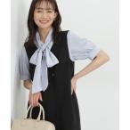 「N.（N. Natural Beauty Basic）」 半袖ブラウス MEDIUM グレイッシュブルー レディース
