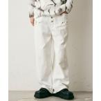 ジーンズ Button Down White Denim Pants / ボタンダウンホワイトデニムパンツ メンズ