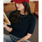 ニット セーター U.S. POLO ASSN. × PUBLUX/ユーエスポロアッスン 別注 クルーネック ケーブルニット　限定展開 レディース