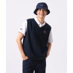 ショッピングORANGE ベスト ジレ 「MEN」ORANGE LABEL / スターロゴ 裏毛ベスト（吸水速乾・UVカット） メンズ