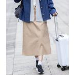 ショッピングミモレ丈 スカート ストレッチフレアスカート「ウエストゴム」