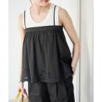 キャミソール カットワークエンブロイダリーキャミソール