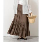 スカート ウォッシャブルカッセンギャザーマキシスカート