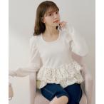 ニット セーター 「SALON by Chico」ドットバルーンペプラムパワショルニット レディース