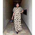 ワンピース 「オケージョン/サイズ展開あり」フロッキーパフワンピース