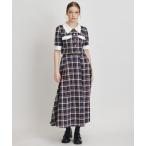 ショッピングロングスカート セットアップ バイカラーチェックブラウス×フレアロングスカートセットアップ レディース