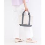 トートバッグ 2WAYバイカラー帆布ミドルトート レディース